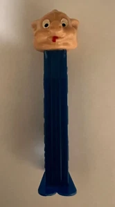 PEZ Vintage Practical Pig A Blue 3.9 Hong Kong Thin Foot Stem - No Cap - Picture 1 of 4