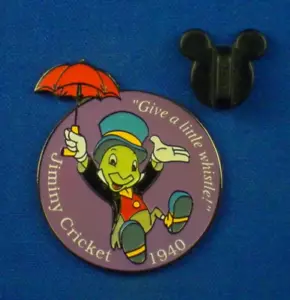 Pin de silbato Jiminy Cricket Countdown to the Millennium #83 395 - Imagen 1 de 3