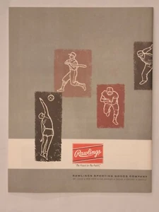 Vintage 1962 Rawlings Sporting Goods Intramural Handbook Field Court Averages - Picture 1 of 9