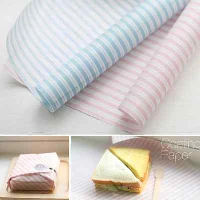 Waxed paper - 29x29cm Kraft Food Coating Wrap Soap Wax Oil Greaseproof Macaroon - Image 1 of 4