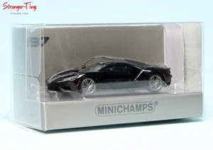 Minichamps Ford Gt - 2018 - Black W/ Silver Stripes 1/87 Scale - Picture 1 of 1