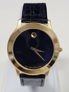 Designer Movado 87.E4.0844 Unisex Quartz Watch 8411365 35mm Diameter - Picture 1 of 9