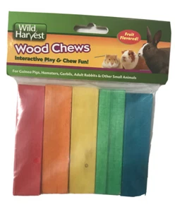 Wild Harvest Wood Chews Colored Small Animals - Picture 1 of 4