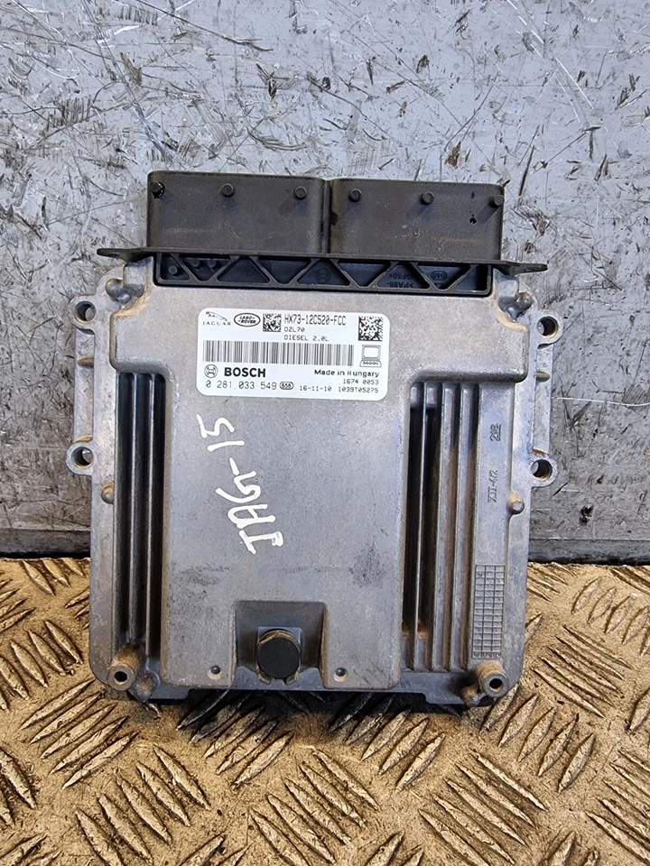 JAGUAR XE ENGINE CONTROL UNIT ECU 0281033549 2.0L DIESEL AUTO SALOON 2016 - Image 1 of 4