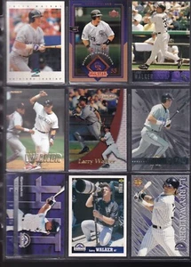 Larry Walker Colorado Rookies Hall of Fame 9 Karten Baseball Lot - Bild 1 von 2