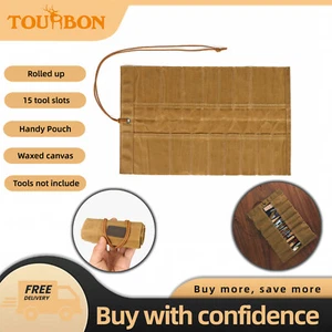Tourbon Roll up Canvas Tool Carry Holder Carving Knife Organizer Bag Pouch in AU - Picture 1 of 24