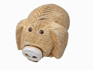 Artesania Rinconada Pottery Pig Figurine Curly Wire Tail Uruguay With Penis - Picture 1 of 6