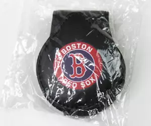 Boston Red Sox MLB Leder Sonnenbrillenhalter für Auto Sonnenblende, Magnetclip - NEU - Bild 1 von 9