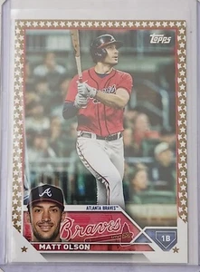 Matt Olson 2023 Topps Complete Set Gold Star Parallel Atlanta Braves #481 - Bild 1 von 7