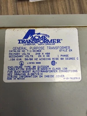 HUBBELL T-1-81063 / T181063 (USED TESTED CLEANED) - Image 1 of 2