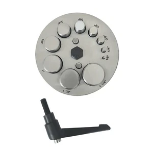 Round Disc Cutter Set with 10 Punches - Sizes From 3.2mm to 31.8mm Diameter - Picture 1 of 1