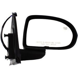 Power Mirror For 2007-2017 Jeep Compass Right Heated Paintable Manual Folding