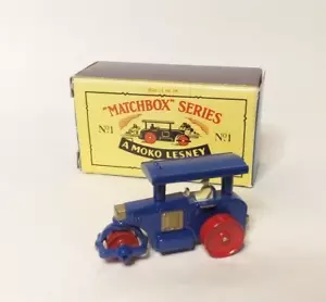 1988s re-issue Matchbox Lesney No. 1 Aveling Barford Road Roller Diecast Toy c7 - Picture 1 of 17