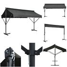 4x3m Free Standing Garden Patio Sunshade Anthracite Party Awning Double Sided