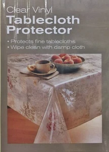 Clear Premium Vinyl Tablecloth Protector Various Shape & Size USA Seller - Picture 1 of 5