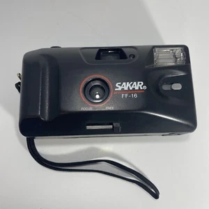 SAKAR Action Shot 35mm Camera Model FF-16 with Built-in Flash & 2x24 UNTESTED - Picture 1 of 7