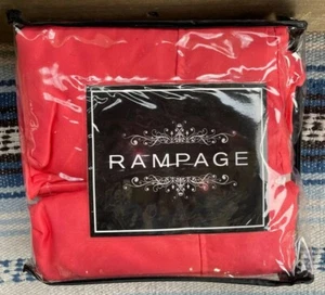 ✅ New! Rampage Twin Orange Coral Sheet Set Fitted Flat Pillowcase Soft & Comfy - Picture 1 of 4