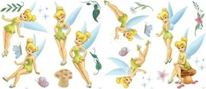 Very Fairy Tinker Bell Self-Stick Room Appliqués Wall Stickers Blue Mountain - Picture 1 of 2