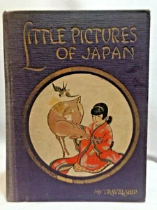 1925 Childrens Little Pictures of Japan Fables & Poetry Nippon - Imagen 1 de 12