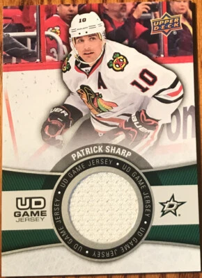 2015-16 Upper Deck UD Game Jersey Patrick Sharp #GJ-PS Dallas Stars - Image 1 of 2