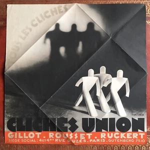 CLICHÉS UNION (GILLOT…) PUBLICITÉ DÉPLIANTE & TROMBINOSCOPE - LITHOGRAPHIE -1930 - Picture 1 of 8