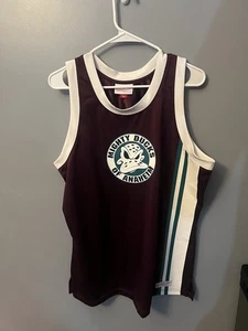 MITCHELL & Ness NHL HOCKEY ANAHEIM DUCKS HERITAGE TANK, ADULTO L - Foto 1 di 4