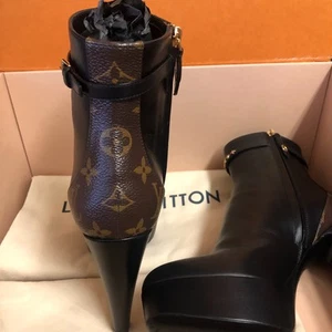 Authentic Louis Vuitton Monogram Afterglow Ankle booties Brand New With Box 8.5 - Picture 1 of 14