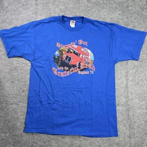 Maglietta vintage Grateful Dead uomo XL blu steppin out Inghilterra 72 band maglietta anni 90 - Foto 1 di 7