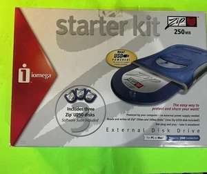 Iomega Zip 250MB USB External Drive For Mac Or Pc + 3 Disks - Afbeelding 1 van 9