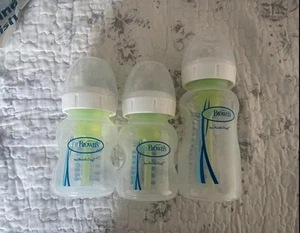 Dr Brown's Natural Flow Anti-Colic 2 X 5oz & 1 X 9oz Bottle - NO TEATS - Picture 1 of 1
