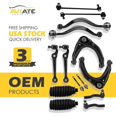 14PCS Front Upper Lower Control Arm Sway Bar for 2007-2009 Ford Fusion Lincoln - Image 1 of 4