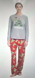 Nuovissimo Pigiama Donna "Il Grinch" Famiglia Vacanze Taglia M (2pz) - Foto 1 di 7