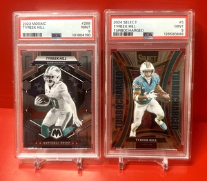 Tyreek Hill PSA 9! ¡Lote de 2 tarjetas! Panini! Miami Dolphins! - Imagen 1 de 4