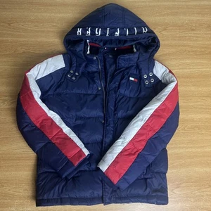 Tommy Hilfiger Steppjacke Jugend Jungen Größe 12/14 Large blau gesteppt Winter - Bild 1 von 6