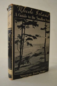 Rhode Island Guide Smallest State 1st Ed with Map and DJ - Picture 1 of 4