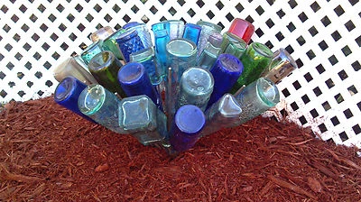 (2) Country WINE BOTTLE TREE - 49 branches garden yard art decor stake MADE USA - Image 1 of 4