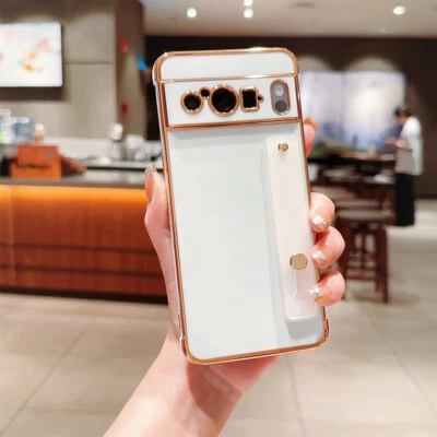 Moda Estuche a prueba de golpes Correa de muñeca Soporte Cubierta para Google Pixel 10Pro XL 9 8 7A Foto 1 de 4