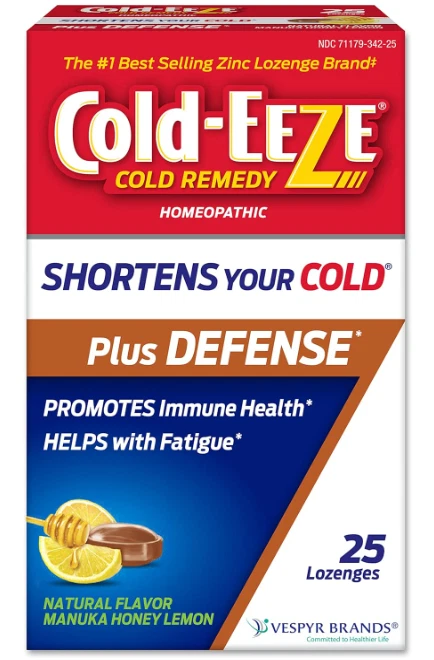 2x Cold-EEZE Cold Remedy Homeopathic 25 Ct Lozenges Manuka Honey Lemon