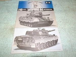 Manual Tamiya Vintage 1/16 RC West German Tank Leopard A4 for Radio Control - Picture 1 of 13
