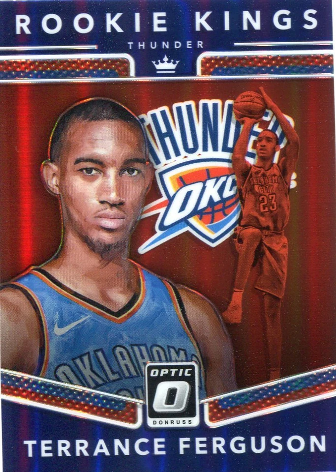 2017-18 OPTIC PRIZMS PURPLE RC TERRANCE FERGUSON THUNDER ROOKIE KINGS CL723 - Image 1 of 2