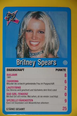 Britney Spears  - 2005 Top of the Pops card - published in Germany  - Bild 1 von 2