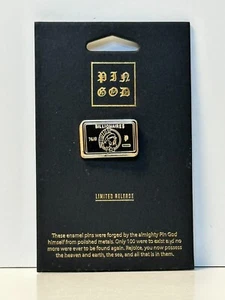 Billionaire$ Card (Black & Gold) 1" Hard Enamel Pin by Pin God - Picture 1 of 1