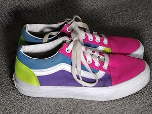 Vans Old School Colorway Neon Colors 721356 Kids Size 3 - Picture 1 of 7
