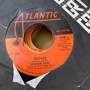 Graham Nash - Chicago/Simple Man AT 2804 45rpm VG+ R25 - Picture 1 of 2