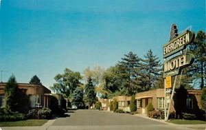 Evergreen Motel Salt Lake City Utah Postkarte - Bild 1 von 2