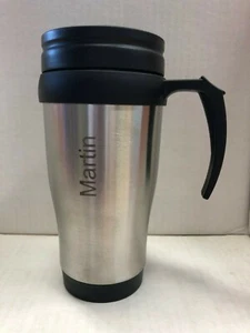 Isobecher aus Edelstahl/Kunststoff, mit Lasergravur nach Wunsch, Kaffee to go - Bild 1 von 1