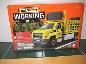 MatchBox Arbeitsgeräte 4er Set Mobilkran Zement König Straße Grader Dämpfer - Bild 1 von 2