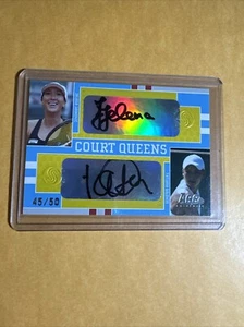 2005 Ace Authentic Tatiana Golovin & Jankovic Dual Court Queens Autograph 45/50 - Picture 1 of 2