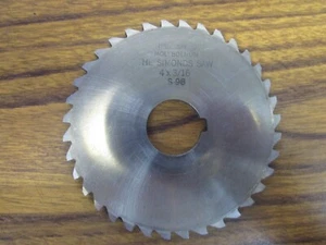 Simonds S-98 4.0" x 3/16" x 1.0" HSS Slitting Saw Milling Cutter - Picture 1 of 3