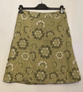 H&M Floral Linen Skirt Size 8 - Picture 1 of 4